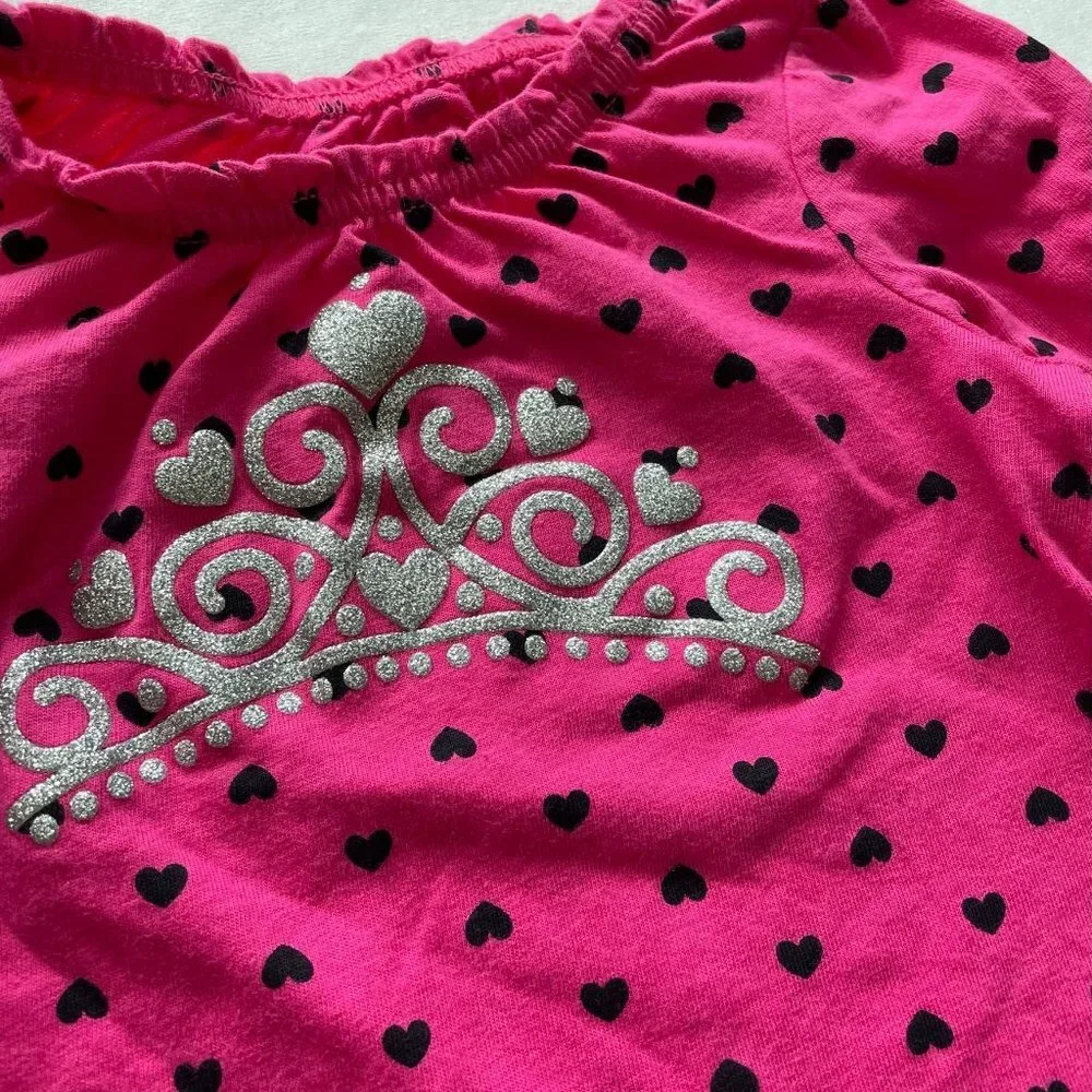 Jumping Beans Pink Polka Dot Crown Shirt size 12 Months - Picture 3 of 5